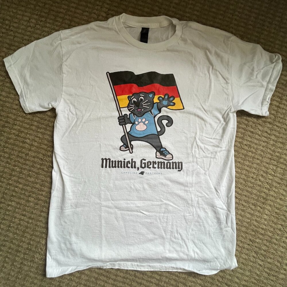 Carolina Panthers Germany Sir Purr White Shirt